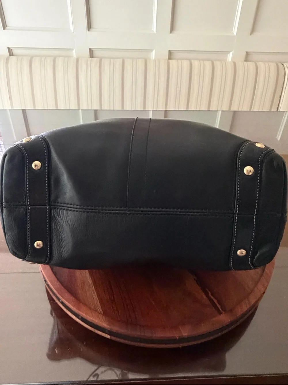 Coach sleek black